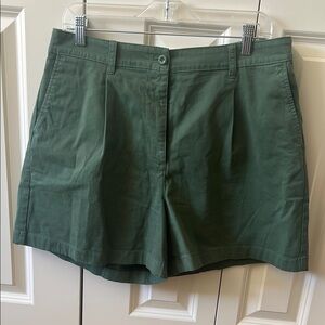 J. Crew Green Bermuda Shorts Tailored Cotton Design